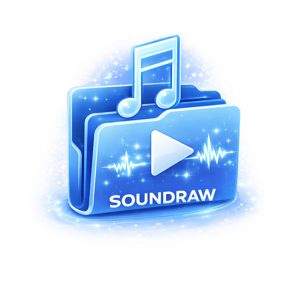 Soundraw AI music generation icon for Freelance Planet featuring artificial intelligence powered music creation tool for royalty free tracks background music audio content for videos games apps and creative projects
