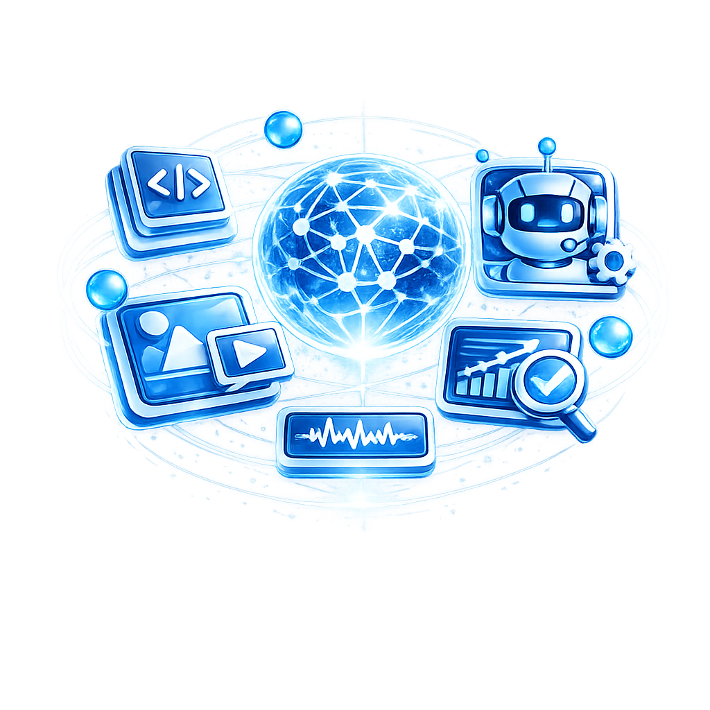 All-in-One AI tools icon representing a unified platform of AI services and workflows on Freelance Planet