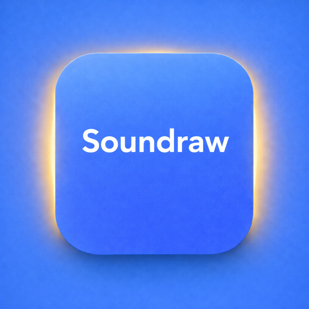 Soundraw AI music generation icon for Freelance Planet featuring artificial intelligence powered music creation tool for royalty free tracks background music audio content for videos games apps and creative projects
AI Audio & Sound Generation