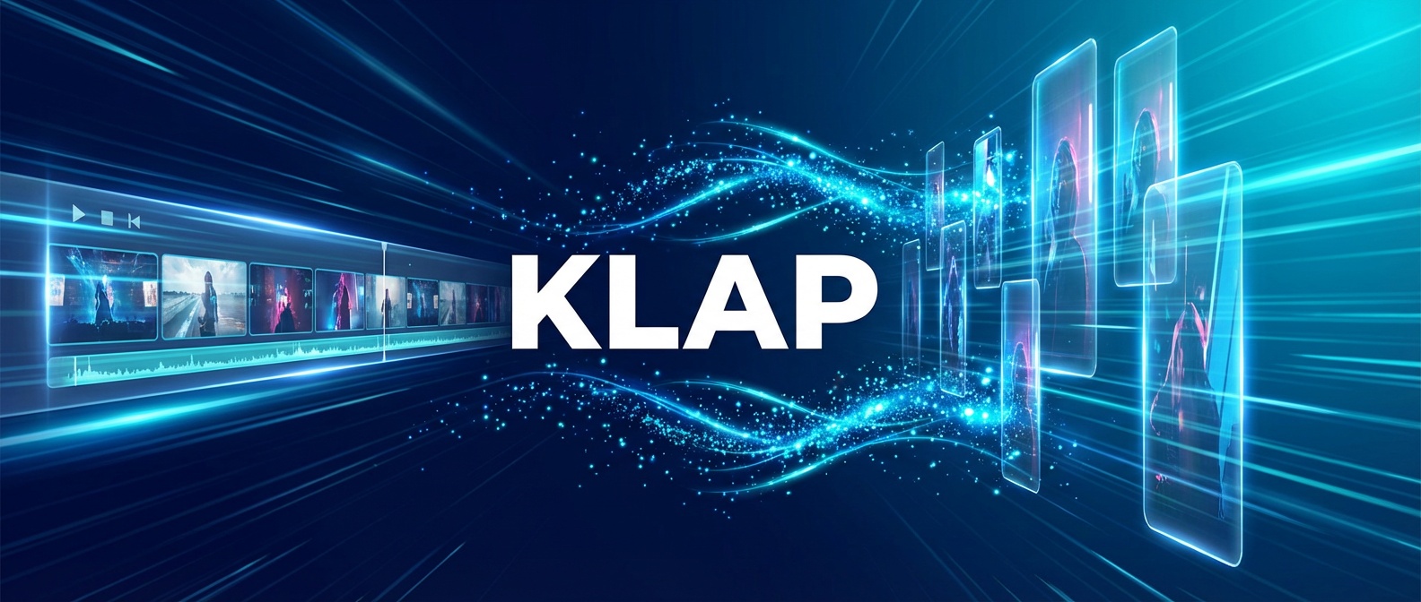 Klap banner in Best AI Video & Media Tools Ranked on Freelance Planet, AI-powered long-form video transforming into short vertical social clips