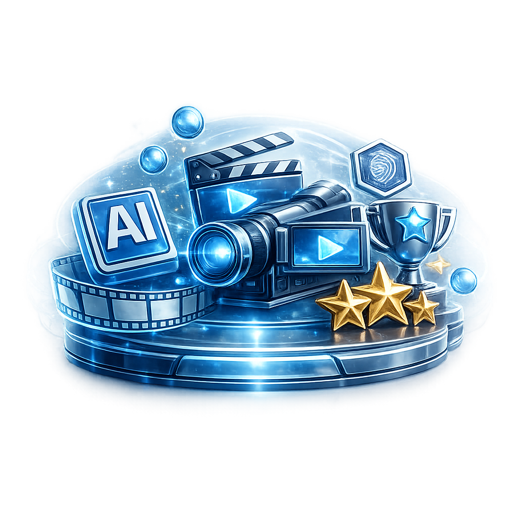 Best AI video and media tools ranked illustration for Freelance Planet, representing AI-powered video creation, editing and media workflows for AI Rankings & Reviews hub 